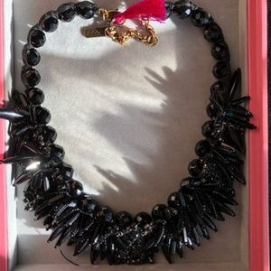 Anthropologie Rada Italy Swarovski Black Bib